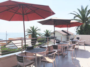 開放感のあるオープンテラス